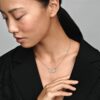 Länkade Cirklar Pandora Logo & Skimmer Halsband - Bild 2