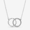 Länkade Cirklar Pandora Logo & Skimmer Halsband